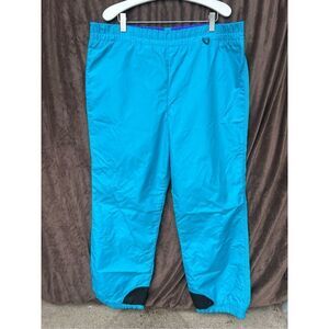 Columbia Blue Vintage Ski Pants Woman’s Large Snow Pants -Flaws